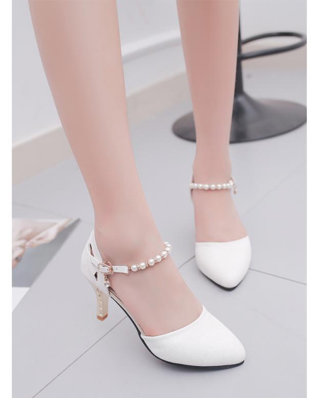 Giày cao gót nữ mùa hè 2018 phiên bản mới của Hàn Quốc của những đôi sandal đế xuồng gợi cảm hoang dã thời trang dép hermes nữ chính hãng