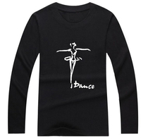 Dance suit Loose adult dancer shirt Dance team custom square dance suit Practice suit Top round neck long sleeve