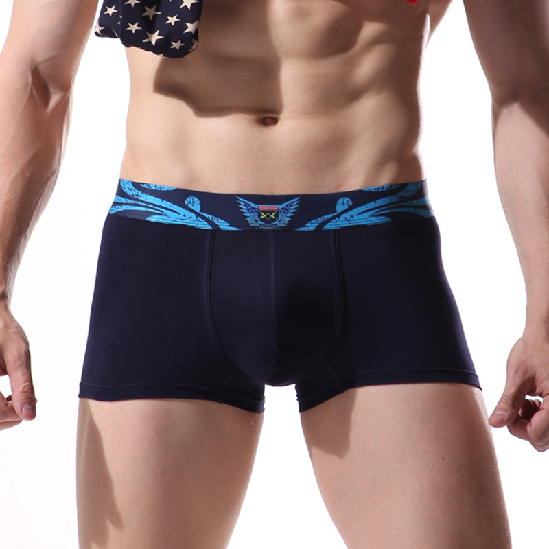 Men's Fashionable Underwear, Functional Underwear with Copper Ion Antibacterial Crotch, Enhanced Male Function, Pure Cotton Boxer Briefs