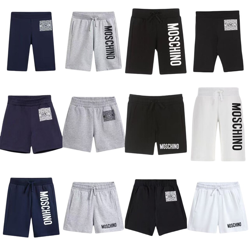 3Z In-Stock Moschino Children's Clothing 25 Spring/Summer Kids' Pants Printed Cartoon Versatile Sports Pants Shorts
