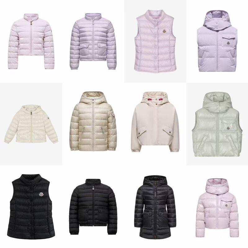 In-Stock Moncler Children's Clothing 26 Spring/Summer Girls' down Vest Jacket down Coat Warm Versatile Vest