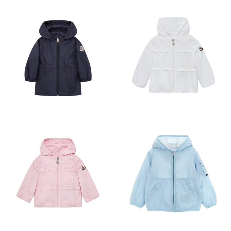 In-Stock Moncler Children's Clothing 26 Spring/Summer Baby Hooded Jacket Long-Sleeve Casual Zipper Infant