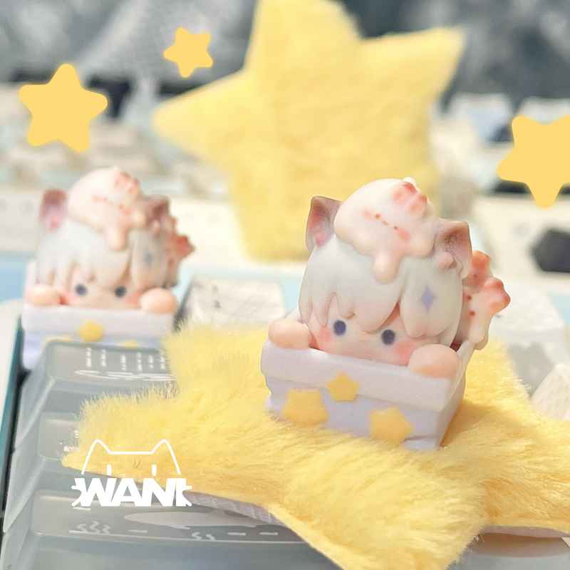Wani Original Love and Deep Space Shenxing Hui 3D Keycaps Personalized Keycaps Mechanical Keyboard Customization