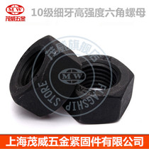 GB6170 high strength 10 grade blackened hexagon nut nut nut M6M8M10M12M14M16M18M20 to 48