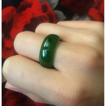 Jade ring Beyyu color jade ring lovers ring male and female tail ring ring