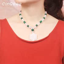 Small Fresh Diy Necklace Woman Ins Lock Bone Chain Pendant Neck Ornament Pendant Gift Chain Collar Pendant Necklace Neck Chain Pendant