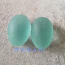Xinjiang Karamay gold silk jade Gobi Jade Urhe gem light Gobi crystal egg stone handlebar ornaments