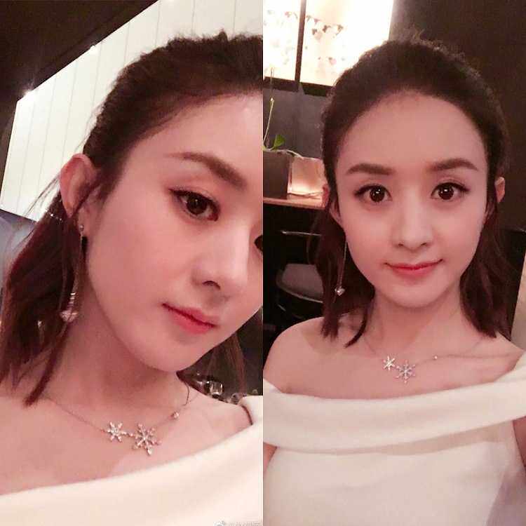 You and my allure time Yingbao Zhao Liying Lin Qian the same snowflake smiley necklace collarbone chain pendant jewelry