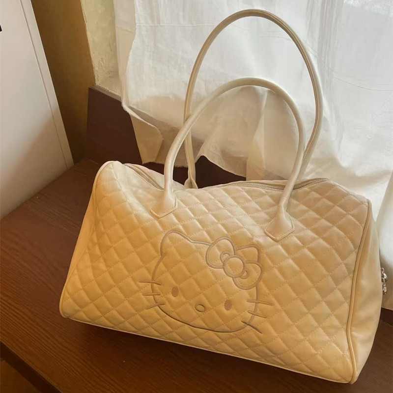 2026 New Cartoon Cat Tote Bag Embroidered Cute Shoulder Handbag Women's Large Capacity Travel Bag 2026 New Cartoon Cat Tote Bag Embroidered Cute Shoulder Handbag Women's Large Capacity Travel Bag