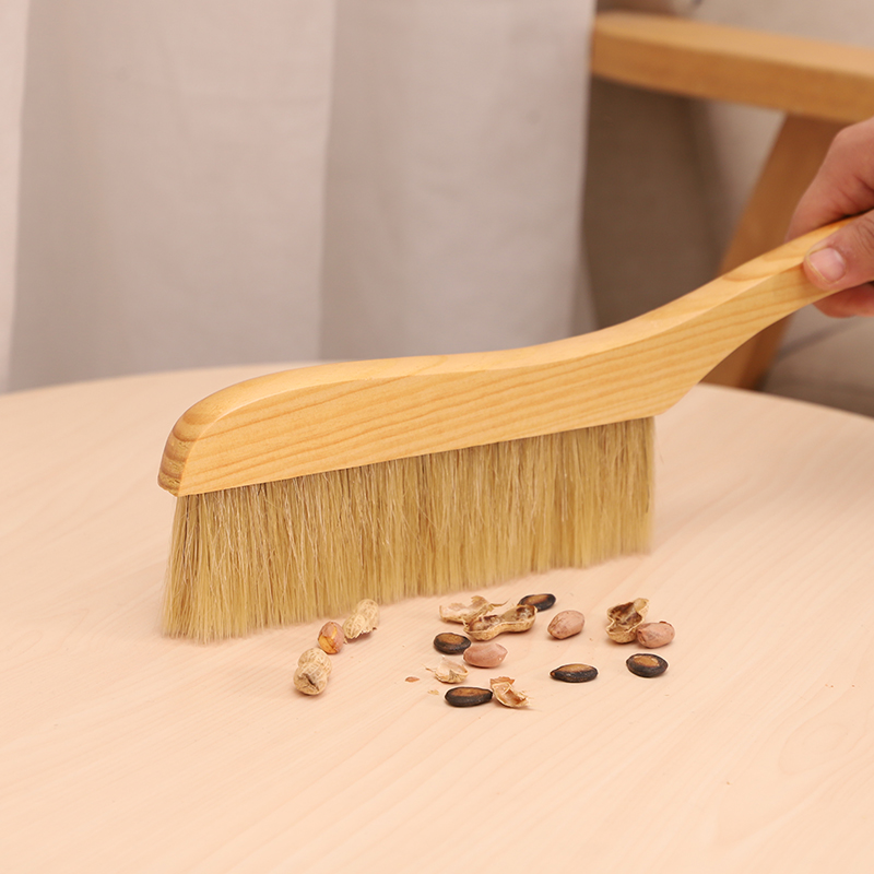 Long-handled bristle sweeping bed dusting brush bristle brush soft bristle brush bed sweep broom home bed brush solid wooden carpet brush