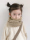 Baby and children's scarf autumn and winter Korean version thickened warm wool knitted neck cover for boys and girls infant scarf