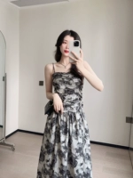 ТЕМПАЛЕНЬ ДИЗАЙНА ДИЗАЙНА ИИХИЧЕСКИЙ [Night Rose], платье из камизола с печатью в талии xa2358