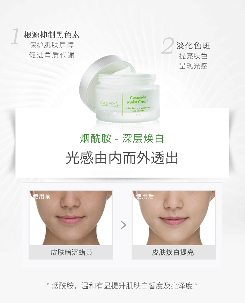 Kem dưỡng ẩm dưỡng da LOVEISDERMA Essence Ceramide Niacinamide B5 50g - Kem dưỡng da kem dưỡng ẩm chống lão hóa
