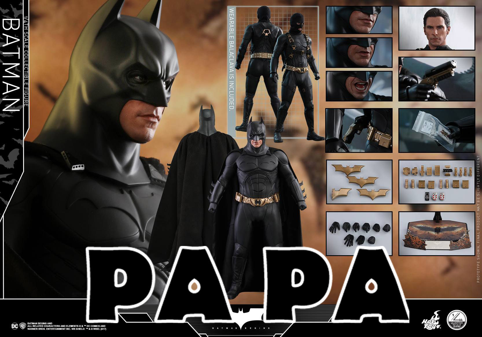 New Spot HOTTOYS HT 1 4 Batman Batman The Batman Batman Batman QS009