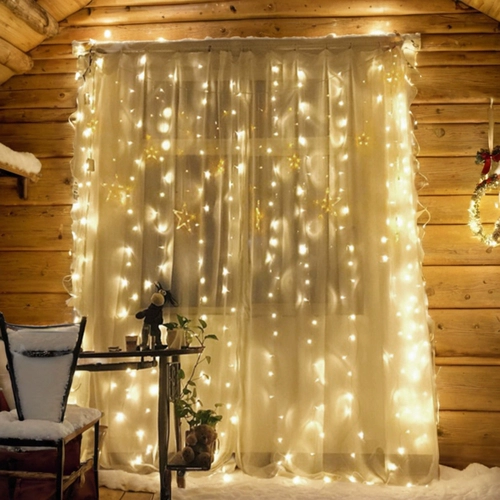 Светодиодные ледяные занавески, интернет, комната знаменитостей, украшение торгового центра, атмосфера, водопад, гипсофила, вспышка, авоська