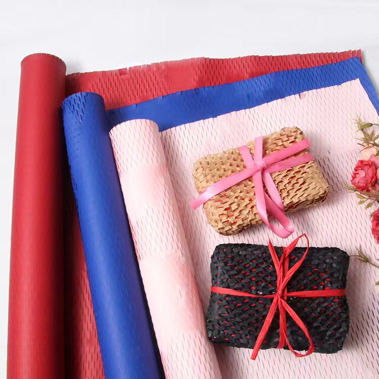 Light luxury high-end honeycomb paper mesh mesh mesh flower bouquet packaging paper gift