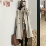 Двусторонное кашемировое осеннее демисезонное шерстяное пальто, коллекция 2022, в корейском стиле, подходит для подростков