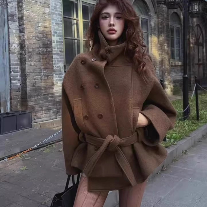 Down Jacket Liner Short Cashmere Coat for Women 2025 New Winter Thickened Petite Woolen Coat Down Jacket Liner Short Cashmere Coat for Women 2025 New Winter Thickened Petite Woolen Coat