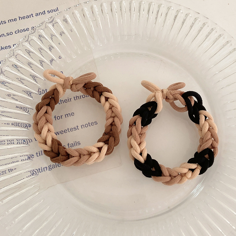 Korean Simple Knotted Chain Winding Braided Rubber Band Hair Scrunchies display picture 2