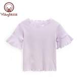 Tide, однотонная тонкая детская хлопковая футболка