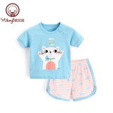 Детские летние нарукавники, детский мультяшный комплект подходит для мужчин и женщин, летняя летняя одежда, детская одежда