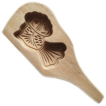 Three-dimensional small goldfish carp fat fish fish-shaped wooden pasta baking mold noodle card flower mold steamed bun