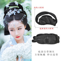 Clearance disposal of ancient Hanfu wigs ancient style hairstyles Song-made and Tang-style hair bags with partial phoenix bun and full hair silk hair bags