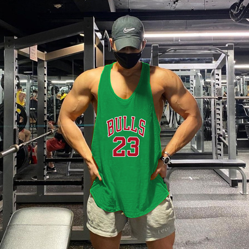 Спортивный жилет для спортзала, футболка без рукавов для тренировок, впитывает пот и запах 