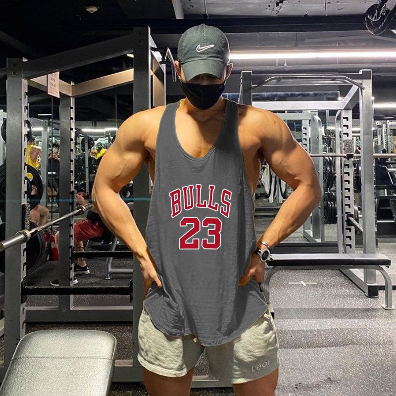 Спортивный жилет для спортзала, футболка без рукавов для тренировок, впитывает пот и запах 