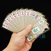 Crystal Mahjong Poker Travel Portable Mahjong Venus Venus Mahjong Cade Code Code Mini Paper Mahjong