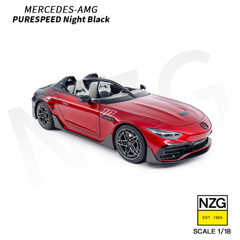 Nzg 1/18 Mercedes-Amg Purespeed Night Black Car Model Nzg 1/18 Mercedes-Amg Purespeed Night Black Car Model