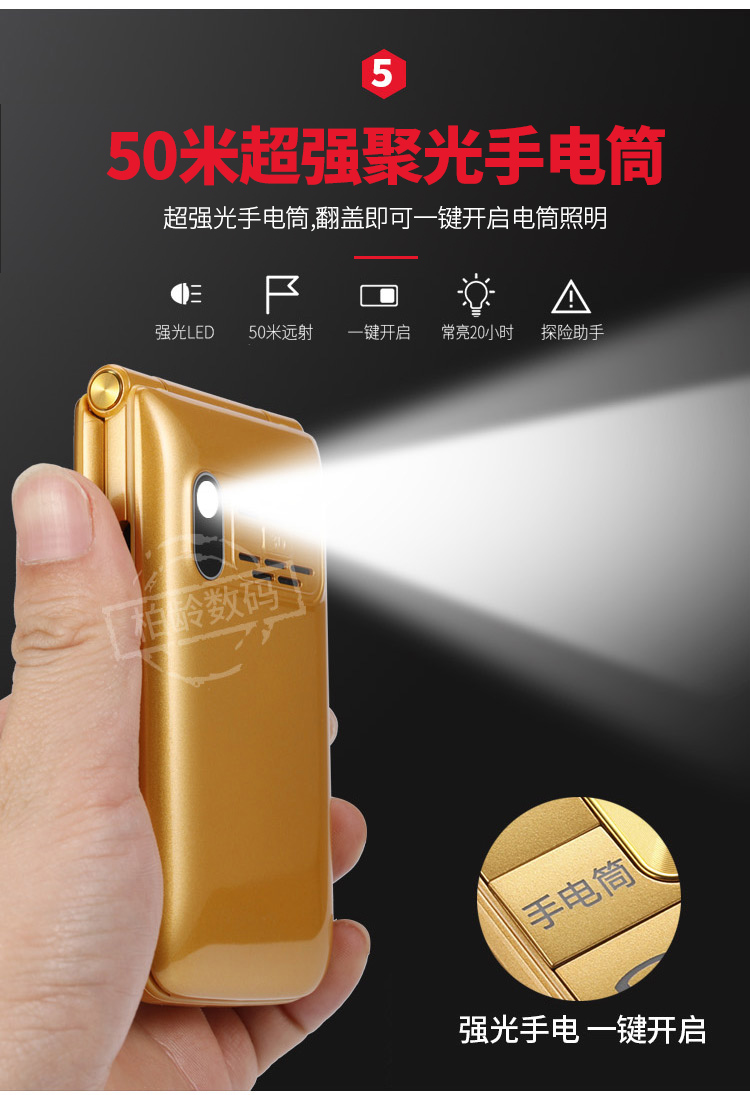 Mobile Unicom lật ông già điện thoại di động lớn nút lớn màn hình điện thoại di động cũ ông già máy chờ lâu HY - Điện thoại di động bán điện thoại