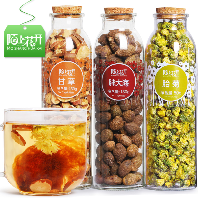 Fat sea licorice chrysanthemum tea non-throat tea sore throat teacher protection flower tea soaked in water sore throat clear combination flower tea