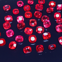 Shredded pork jewelry Burmese Magu spinel Jedi nano sub-thermal powder spinel bare stone