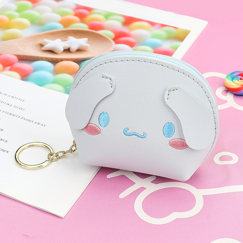 Han Prints cartoon Princess Zero wallet Yugui dog KT cat small minimalist card bag Female Coins Hands bag