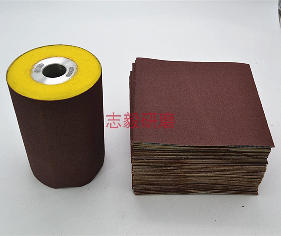 Hot pin positive rhinoceros JB-5 Meina sponge wheel sand cover polished and polished sand cloth cover sand belt machine for use