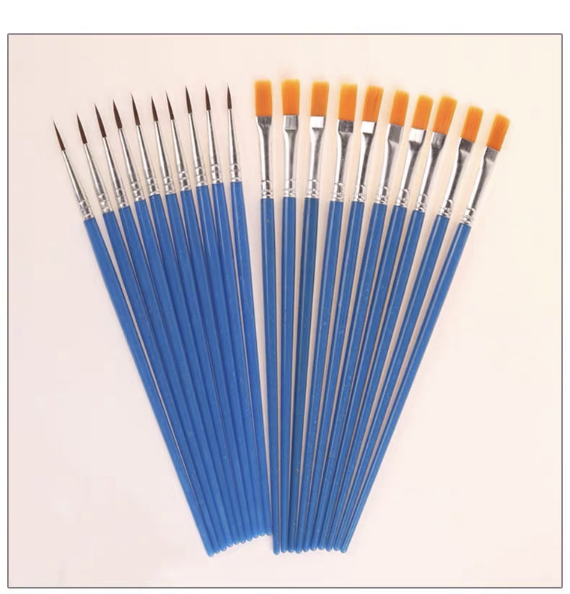 Flat-head brush hook-line pen watercolor paintbrush oil paintbrush multifunction water powder propylene pen hand painted fine art paint-Taobao