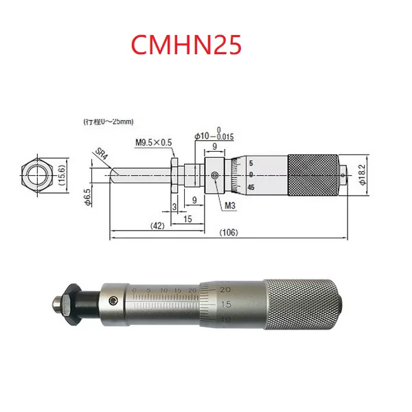 Микрометр головка Микрометр головка Микрометр головка Замена CMH6.5CMHN6.5CMH13CMHN13CMHN25