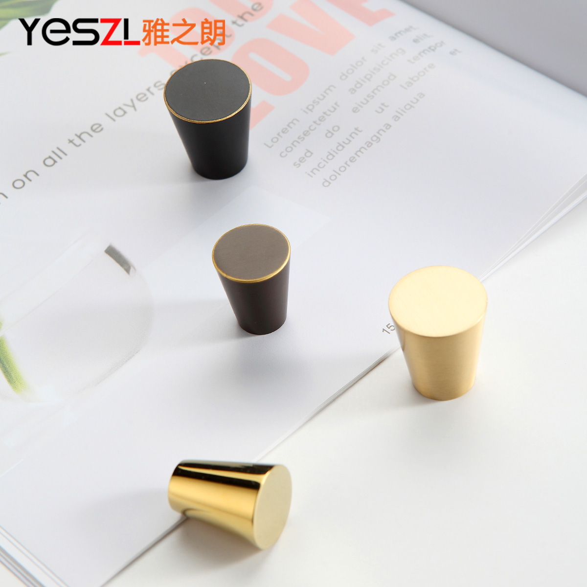 Pure Copper Single Hole Wardrobe Door Handle All Copper Overall Cabinet Drawers Pull Button Shoe Cabinet Nordic Style Light Lavish Brass Cabinet Handle