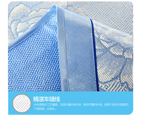 1,8 m giường lụa mat mat băng ba mảnh hè gấp 1,5 m giường đơn ký túc xá 2.0m phụ thảm - Thảm mùa hè chiếu điều hòa cho bé