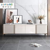 Light luxury rock board coffee table TV cabinet combination Modern simple living room marble floor cabinet TV cabinet bedroom high section