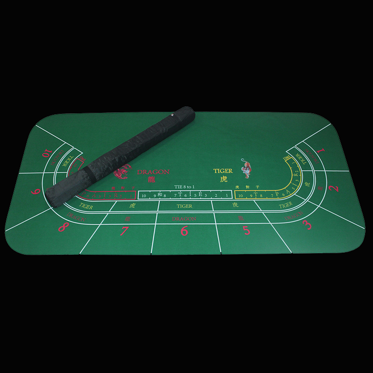 Dragon tiger rubber poker tablecloth Poker table mat