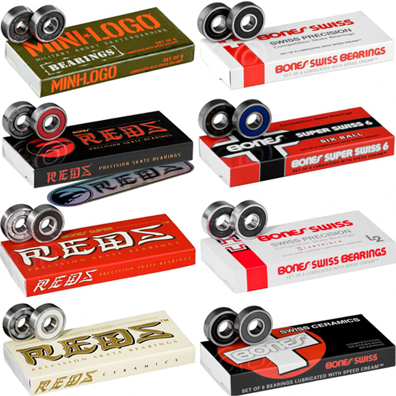 Bones Reds Bearings Import Skateboard Bearings Bones Race Integrated Bearing Long Board Bearing Stunt Step