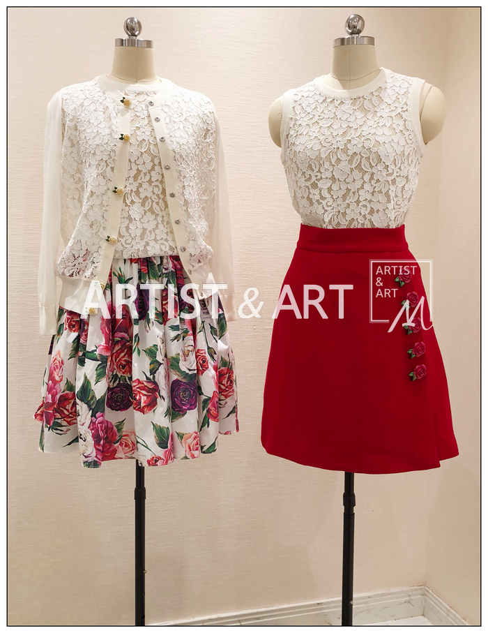2018 đầu mùa thu mới siêu đẹp mặc phù hợp với ~ ren khâu vẽ tay ba chiều tăng nút cardigan + vest áo len kiểu
