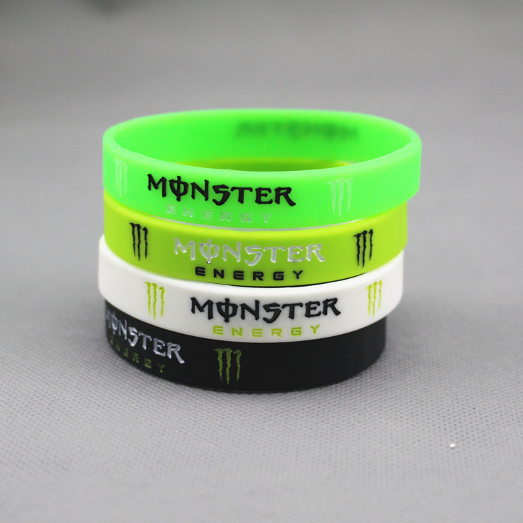 New Monster Energy Bracelet Basketball Star Bracelet Simple Fashion Version Silicone Wristband Men's and Women's Sports Wristband