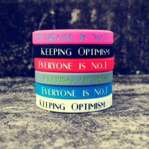 Tide brand sports silicone bracelet original small fresh everyone is No 1 inspirational silicone couple wristband