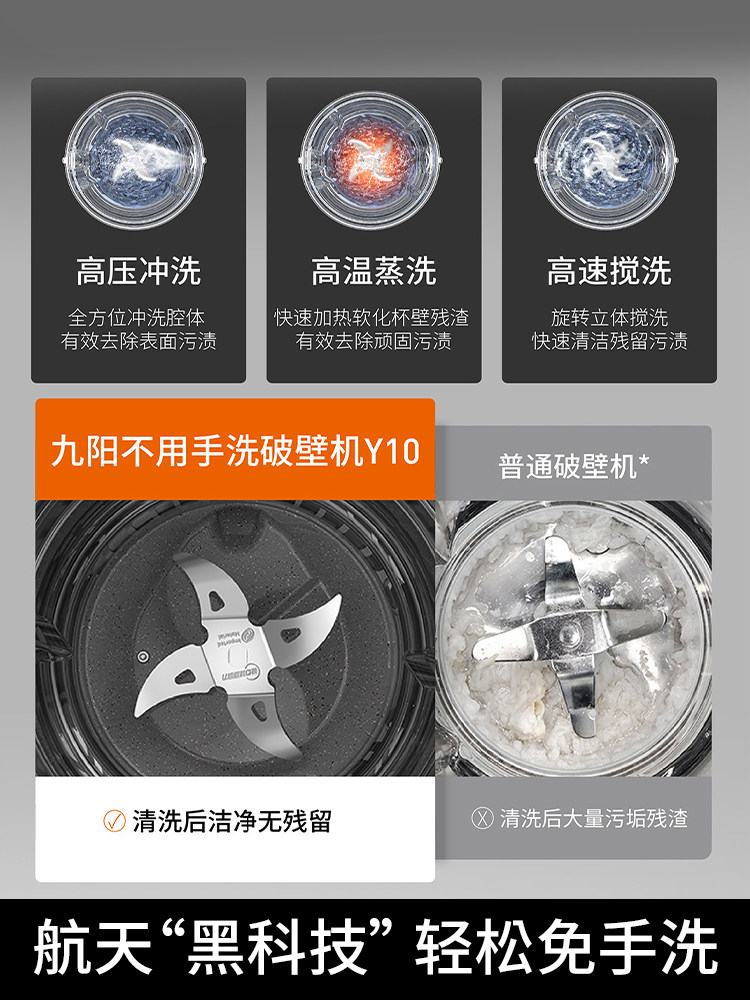 Joyoung Blender Soy Milk Maker for Home Use, Intelligent, Hands-Free, Fully Automatic, Multifunctional Y10 Official Flagship Store Genuine Product