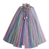 Детская вуаль принцессы, блестки для ногтей, плащ, накидка, «Холодное сердце», защита от солнца