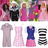 2025 г. Версия фильма Barbie Cosplay Real People может носить фильмы и телевидение Барби и телевидение, то же платье Кена, чтобы исполнить одежду