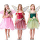 
Green Elf Fairy Dress Princess Dress Tinker Bell Elf Dress Halloween Cos Girls Performance Costume